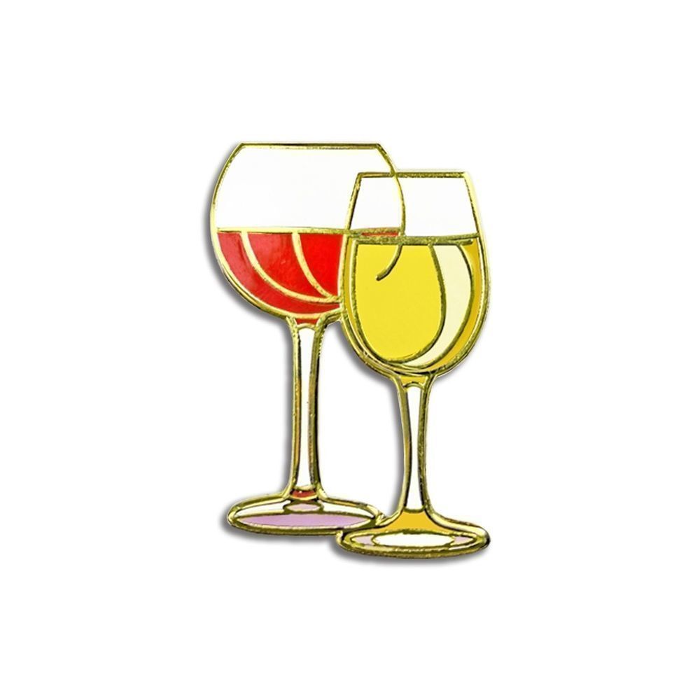 NWT Nerdpins Wine Glasses Pin